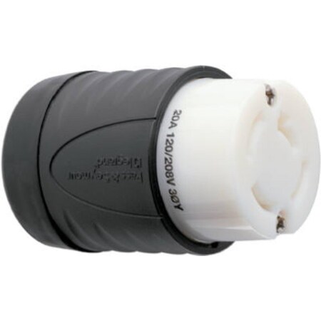 Pass & Seymour 20A 208V Blk Connector 7413SS